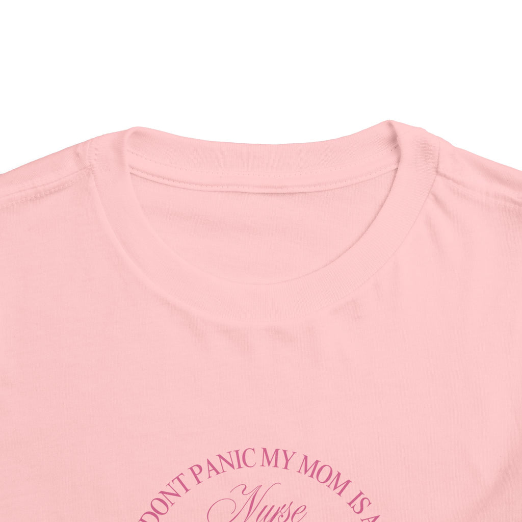 Toddler Tee — Pink Bow Collection “I Don’t Pause My Mama Is a Nurse”