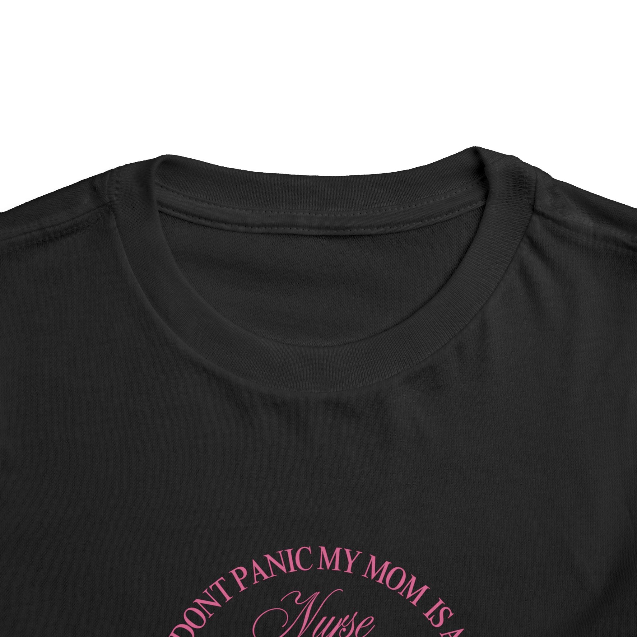 Toddler Tee — Pink Bow Collection “I Don’t Pause My Mama Is a Nurse”